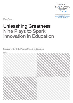 Unleashing Greatness Nine Plays to Spark Innovation in