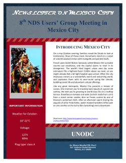 8 NDS Users` Group Meeting in Mexico City UNODC