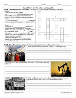 Richard Nixon - US History Teachers