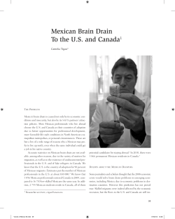 Mexican Brain Drain to The U.S. and Canada - Revistas
