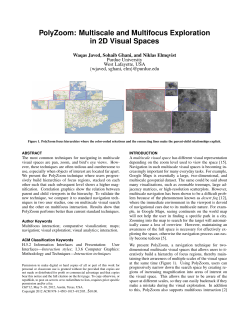 PolyZoom: Multiscale and Multifocus Exploration in 2D Visual Spaces