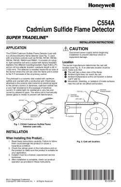 60-0264 - C554A Cadmium Sulfide Flame Detector