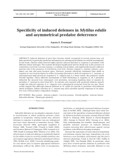 Specificity of induced defenses in Mytilus edulis and asymmetrical