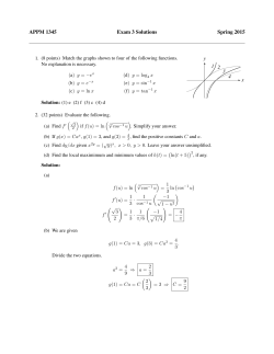 Exam 3 Sol