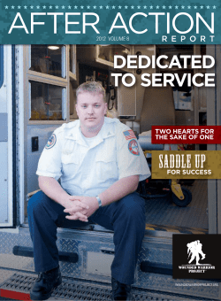 dedicated to service - Wounded Warrior Project