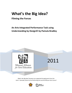 Filming the Forces - Missouri Alliance for Arts Education