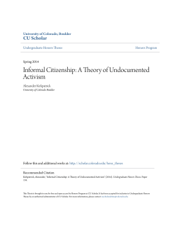 Informal Citizenship: A Theory of Undocumented