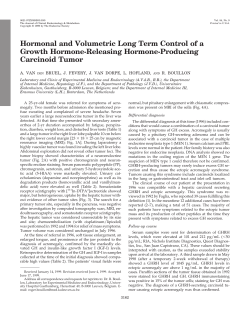 Hormonal and Volumetric Long Term Control of a Growth Hormone