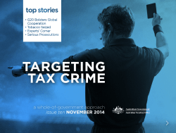 Targeting tax crime