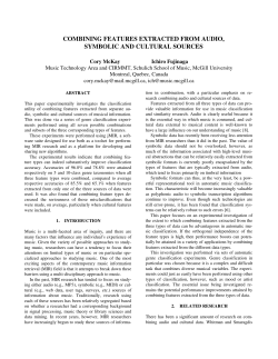 combining features extracted from audio, symbolic and cultural