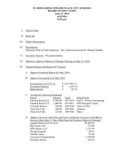 ST. BERNARD-ELMWOOD PLACE CITY SCHOOLS BOARD OF