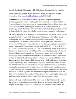 Snake Dreams with Robin and Suzanne Maiden