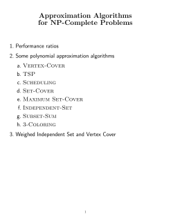 Approximation Algorithms for NP