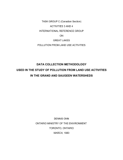 Data Collection Methodology Used In The Study Of Pollution From