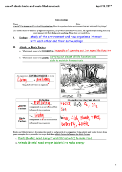 aim 47 abiotic biotic and levels filled.notebook