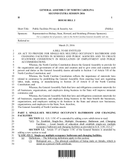 House Bill 2 - North Carolina General Assembly