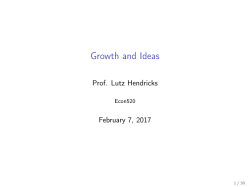 Growth and Ideas