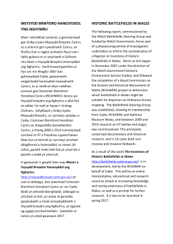 Gildas Research, 2013 - The Inventory of Historic Battlefields in Wales