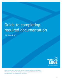 Guide to completing required documentation