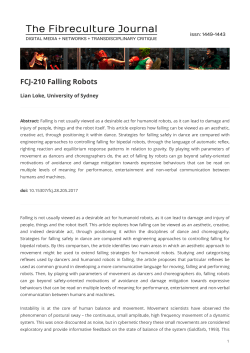 FCJ-210 Falling Robots - The Fibreculture Journal