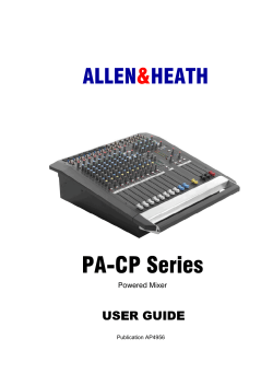 PA-CP Series - Pro Audio Systems