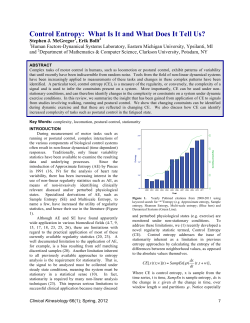 Control Entropy: What Is It and What Does It Tell Us?