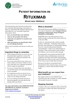 rituximab - The Australian Rheumatology Association