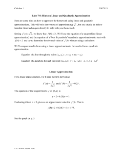 f x x = f (4) 2 f f ( , ) x y : ( , ) x y : 2 0.25( 4) y x = + &minus; . 3 f (3) 2 0.25(3 4