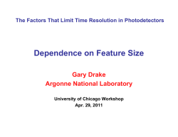 Dependence on Feature Size