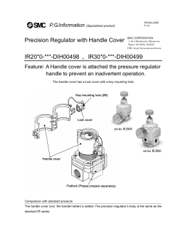 Precision Regulator with Handle Cover IR20*0-***