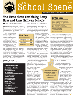 The Facts about Combining Betsy Ross and Anne Sullivan Schools
