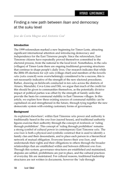 Finding a new path between lisan and democracy