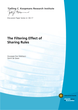 The Filtering Effect of Sharing Rules
