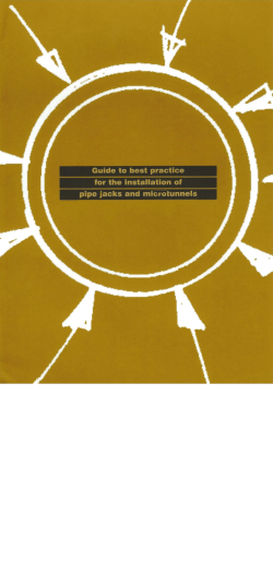 Guide to best practice - Pipe Jacking Association