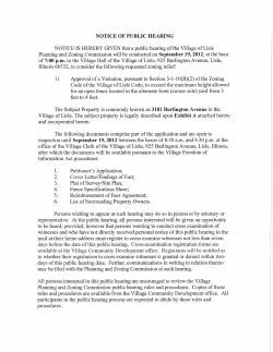 The Subject Property is commonly known as 3181 Burlington