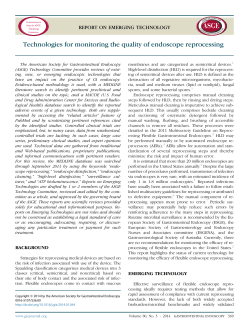 Technologies for monitoring the quality of endoscope