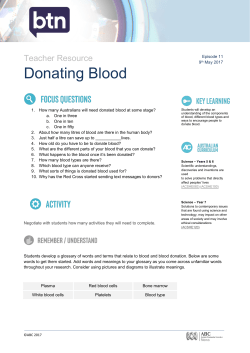 Donating Blood