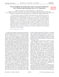 Pressure-Stabilized Tin Selenide Phase with an