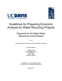 Economic Analysis Guidance Document