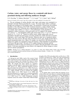 Carbon, water, and energy fluxes in a semiarid cold desert