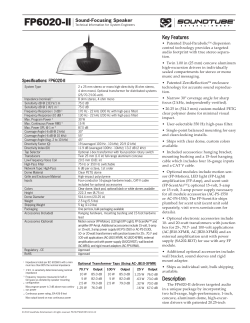 Tech Sheet - Soundtube