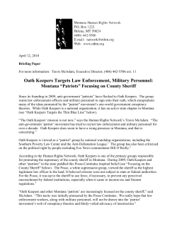 Oath Keepers - Montana Human Rights Network