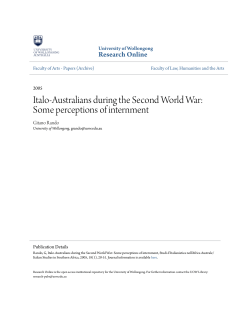 Italo-Australians during the Second World War