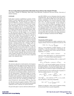 On recovering induced polarization information from airborne time