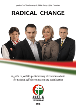 Radical Change: for national self-determination and social justice