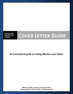 Cover Letter Guide