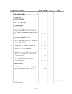 ITEMDESCRIPTION QTY UNIT RATE SHS ELEMENT 01