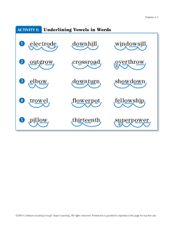 Lesson 6 - Voyager Sopris Learning