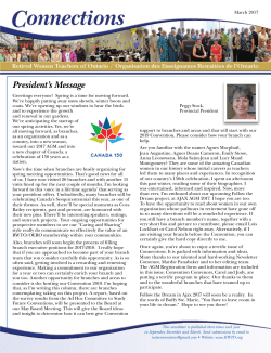March 2017 - Retired Women Teachers of Ontario