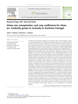biosEng_ramos_water use, transpiration, crop coeficients